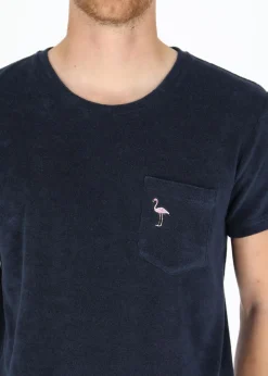 New Blount & Pool Ibiza Terry Tee Navy