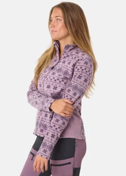 Best Swedemount Idre Fleece III W Dk. Mauve/Pale Mauve