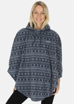 Swedemount Idre Poncho II W Dk. Navy/Light Blue