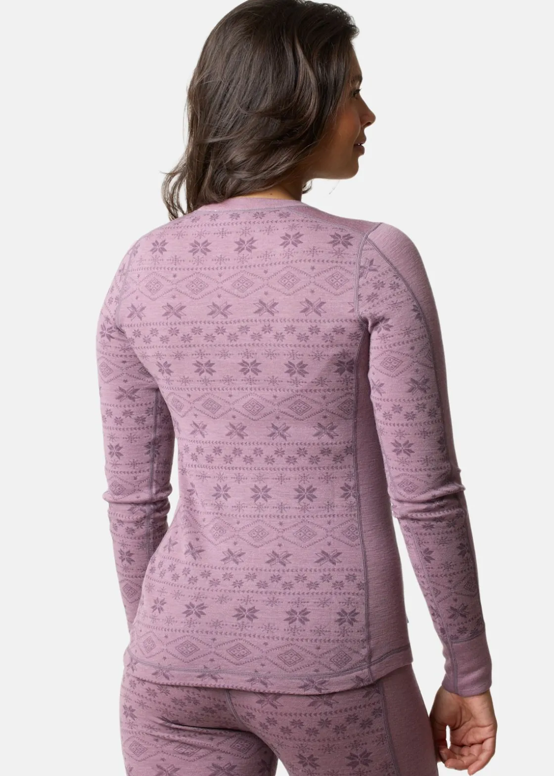 Swedemount Idre Wool LS Top W Pale Mauve
