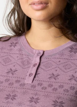 Swedemount Idre Wool LS Top W Pale Mauve