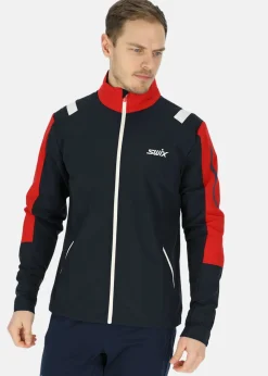 Online Swix Infinity Jacket M Dark navy/ Swix red