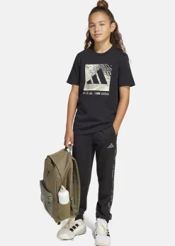 Adidas J CAMO LOGO TEE BLACK