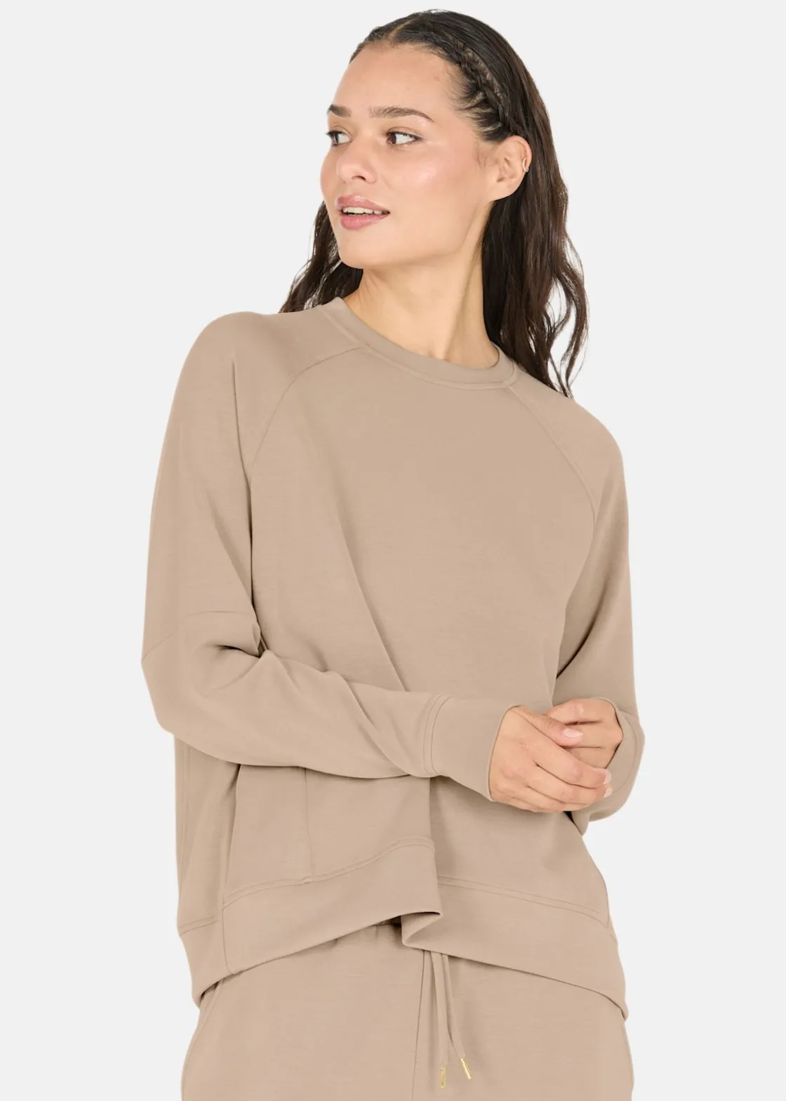 Outlet Athlecia Jacey W Crew Neck Vintage Khaki