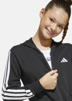 Sale Adidas JG 3S FT FZ CRO BLACK/WHITE