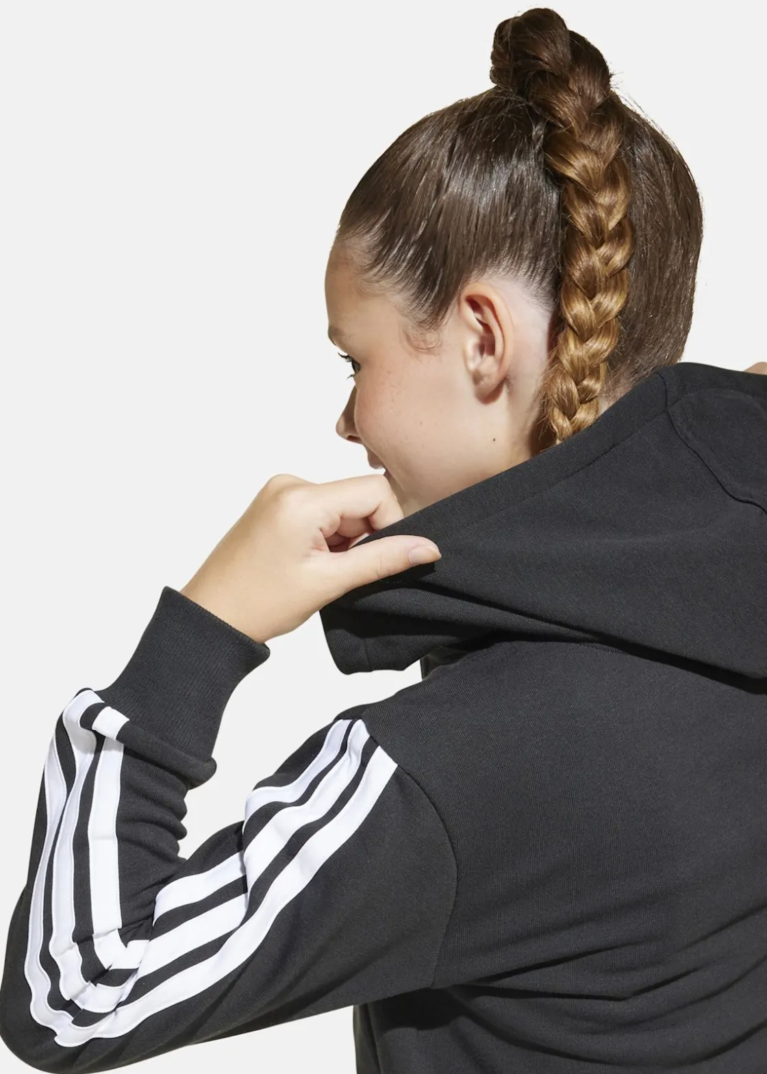 Sale Adidas JG 3S FT FZ CRO BLACK/WHITE