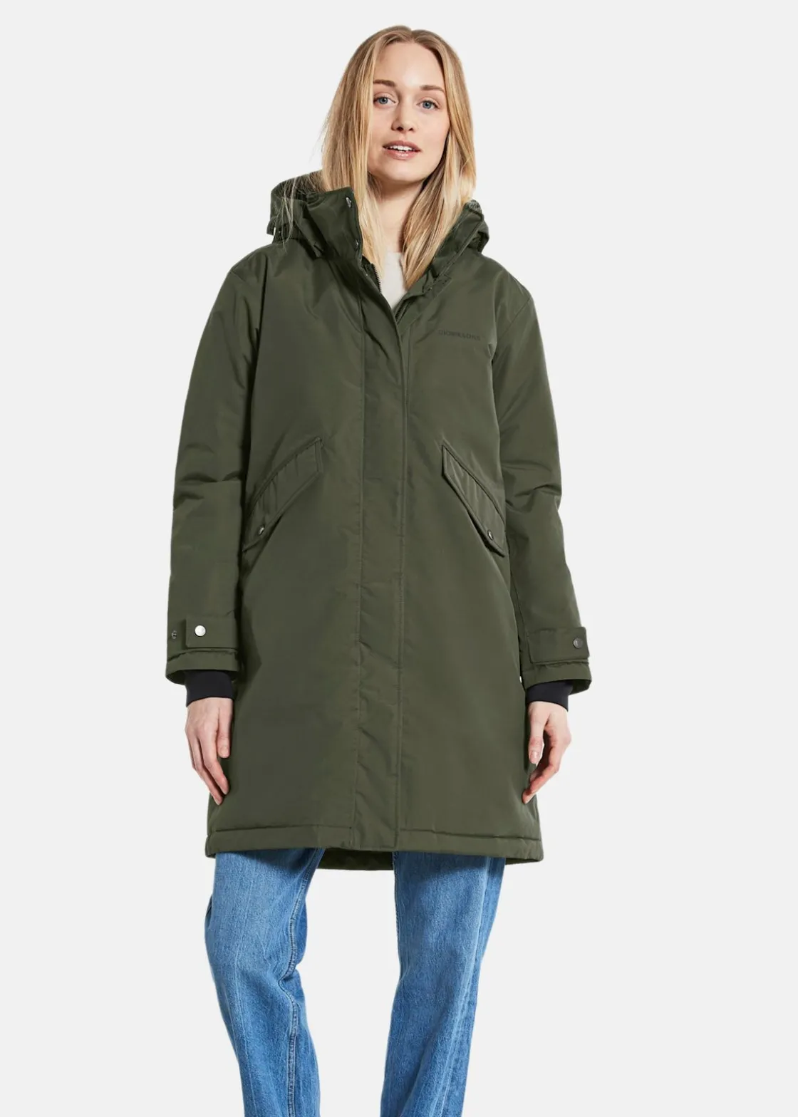 Outlet Didriksons JOSEFINE WNS PARKA Deep Green