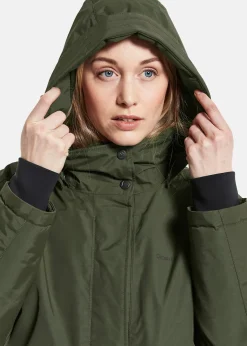 Outlet Didriksons JOSEFINE WNS PARKA Deep Green