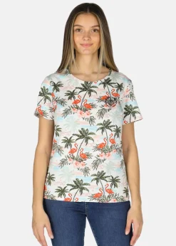 Discount Blount & Pool Jungle Tee W Palm Flamingo Flower