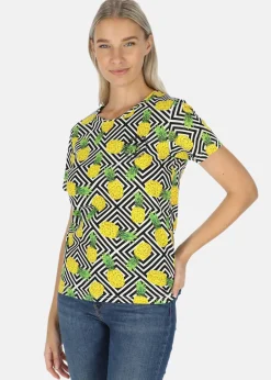 Blount & Pool Jungle Tee W Yellow Graphic Pineapple