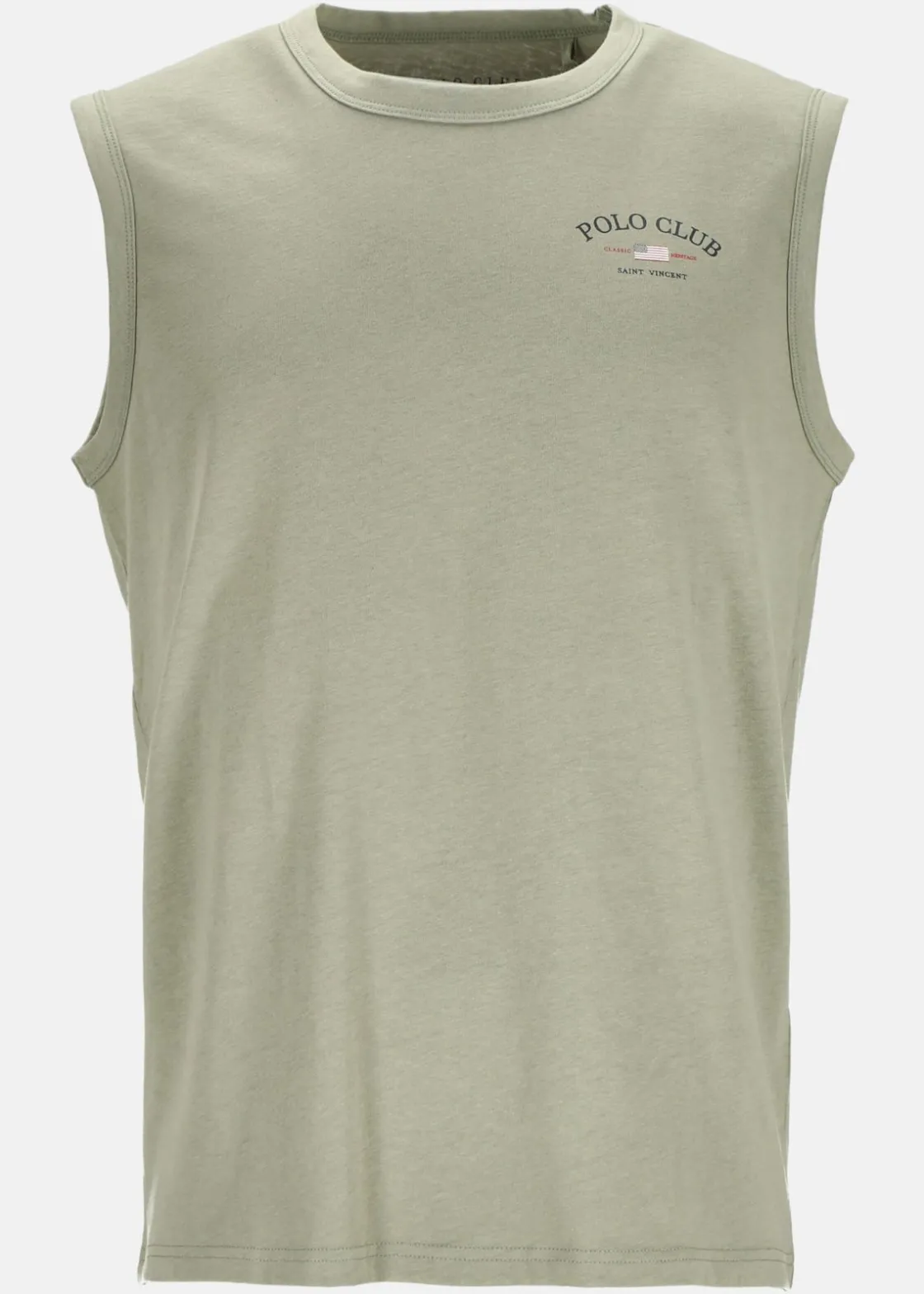 Clearance Saint Vincent Kansas Sleeveless Tee Salvia Green