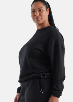 New Q-collection Karina W Sweat Shirt Black