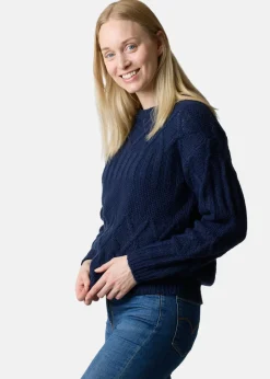 Discount Seaside Key West Knitted Sweater W Navy