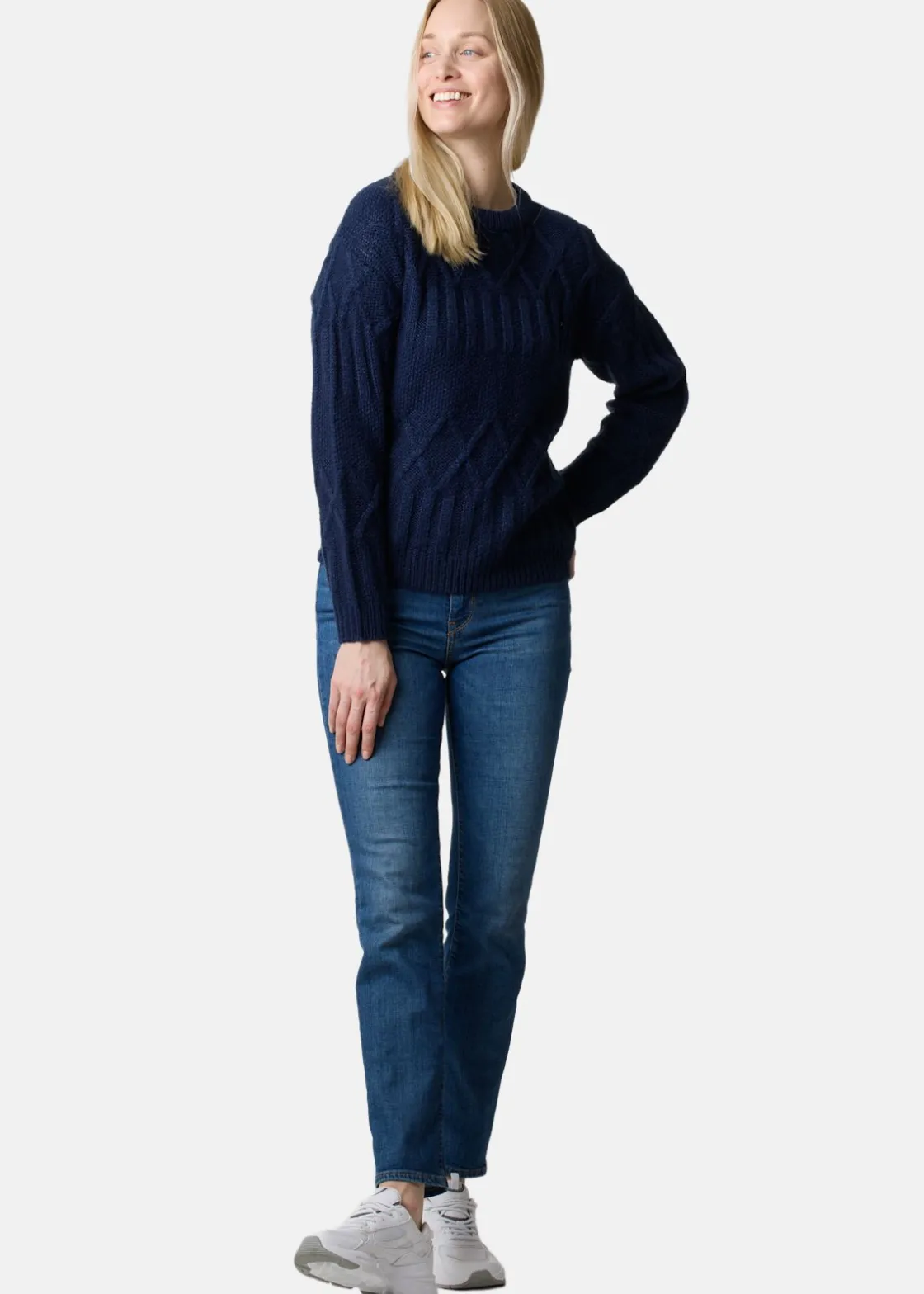 Discount Seaside Key West Knitted Sweater W Navy