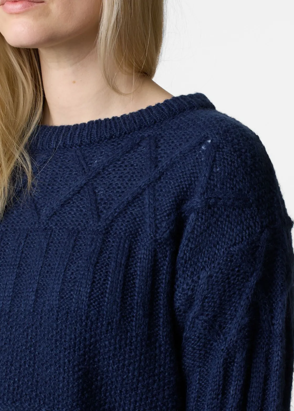 Discount Seaside Key West Knitted Sweater W Navy