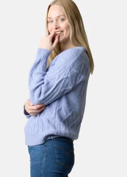 Online Seaside Key West Knitted Sweater W Dusty Blue