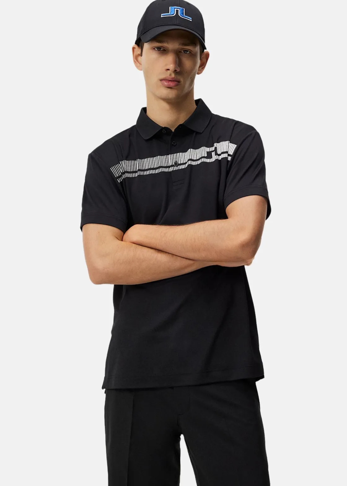 Discount J.lindeberg Klas Regular Fit Golf Polo Black