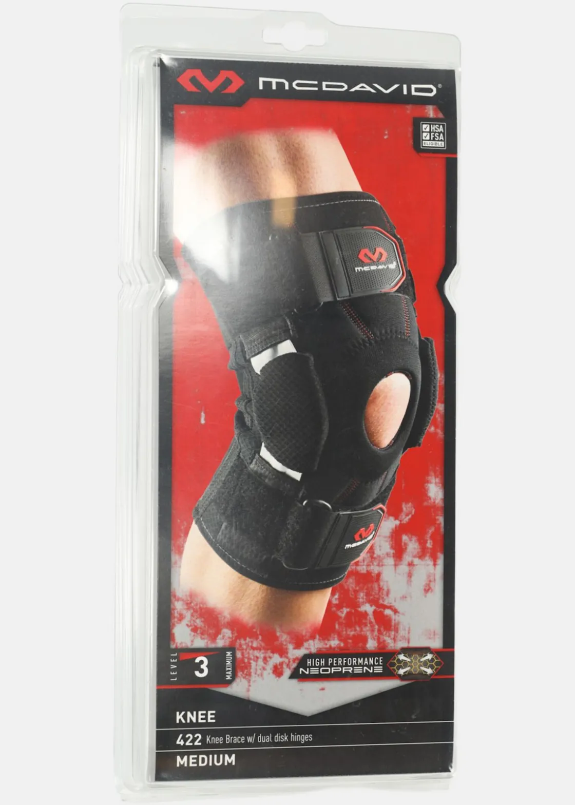 Outlet Mcdavid Knee Brace dual disk Svart