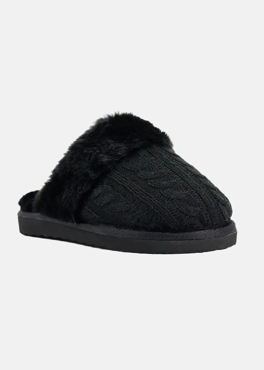 New Exani KNITTED SLIP IN W BLACK