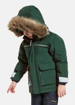 New Didriksons KURE KIDS PARKA 5 Evening Green