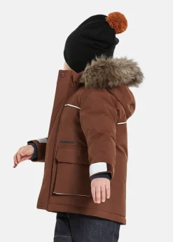 Sale Didriksons KURE KIDS PARKA 5 Earth Brown