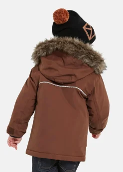 Sale Didriksons KURE KIDS PARKA 5 Earth Brown