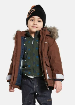 Sale Didriksons KURE KIDS PARKA 5 Earth Brown