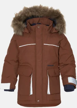 Sale Didriksons KURE KIDS PARKA 5 Earth Brown
