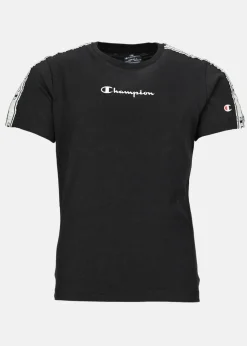 Discount Champion Legacy Crewneck T-Shirt Stripe JR Black Beauty