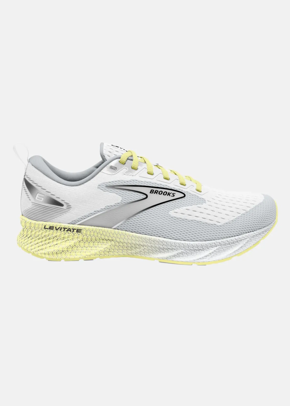 Clearance Brooks Levitate 6 137 White/Oyster/Yellow