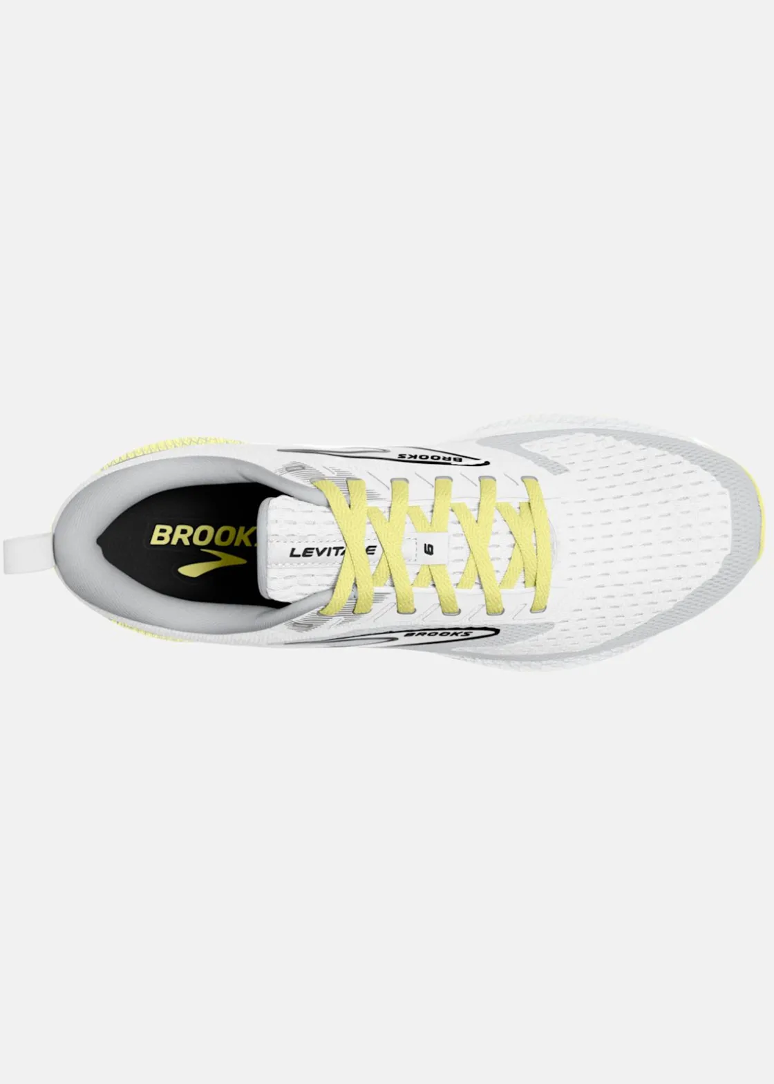 Clearance Brooks Levitate 6 137 White/Oyster/Yellow