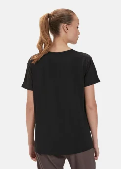 Hot Athlecia Lizzy W Slub S/S Tee Black Melange