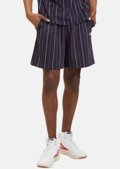 Clearance Fila LOBITO pinstriped shorts Black Iris/Two Color Striped