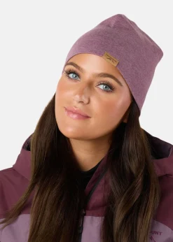 Clearance Swedemount Lofoten Beanie Dk. Mauve Melange