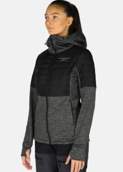 Clearance Swedemount Lofoten Hybrid Jacket W Charcoal Melange/Black