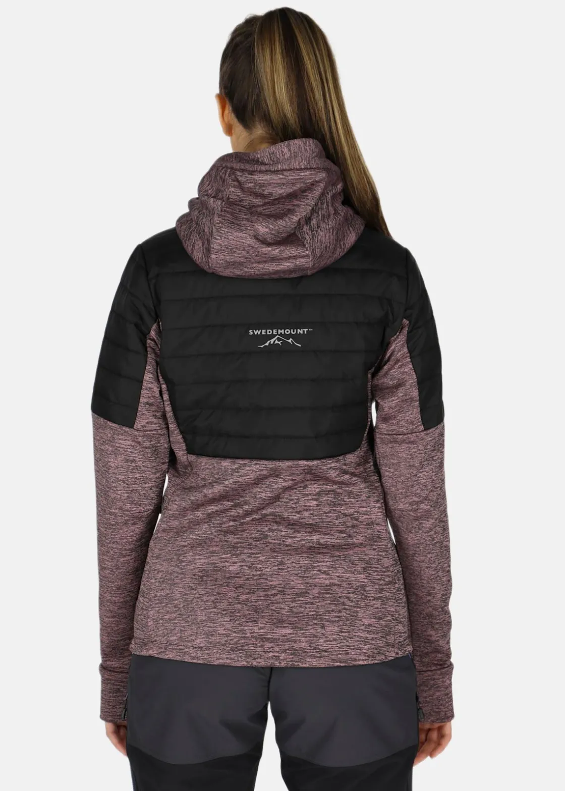 Sale Swedemount Lofoten Hybrid Jacket W Dusty Pink Melange/Black