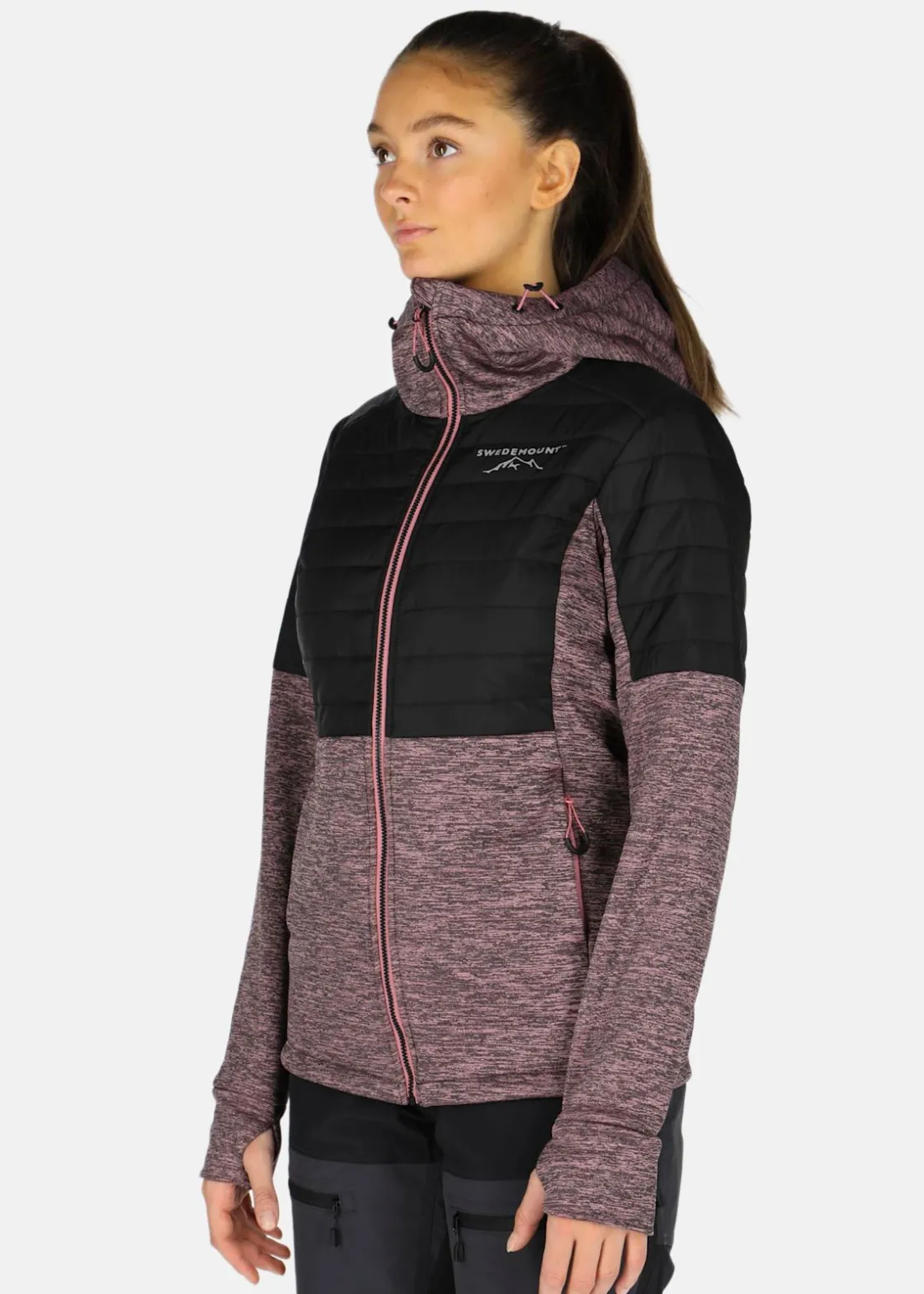 Sale Swedemount Lofoten Hybrid Jacket W Dusty Pink Melange/Black
