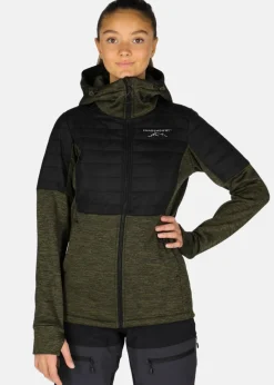 Outlet Swedemount Lofoten Hybrid Jacket W Olive Melange/Black