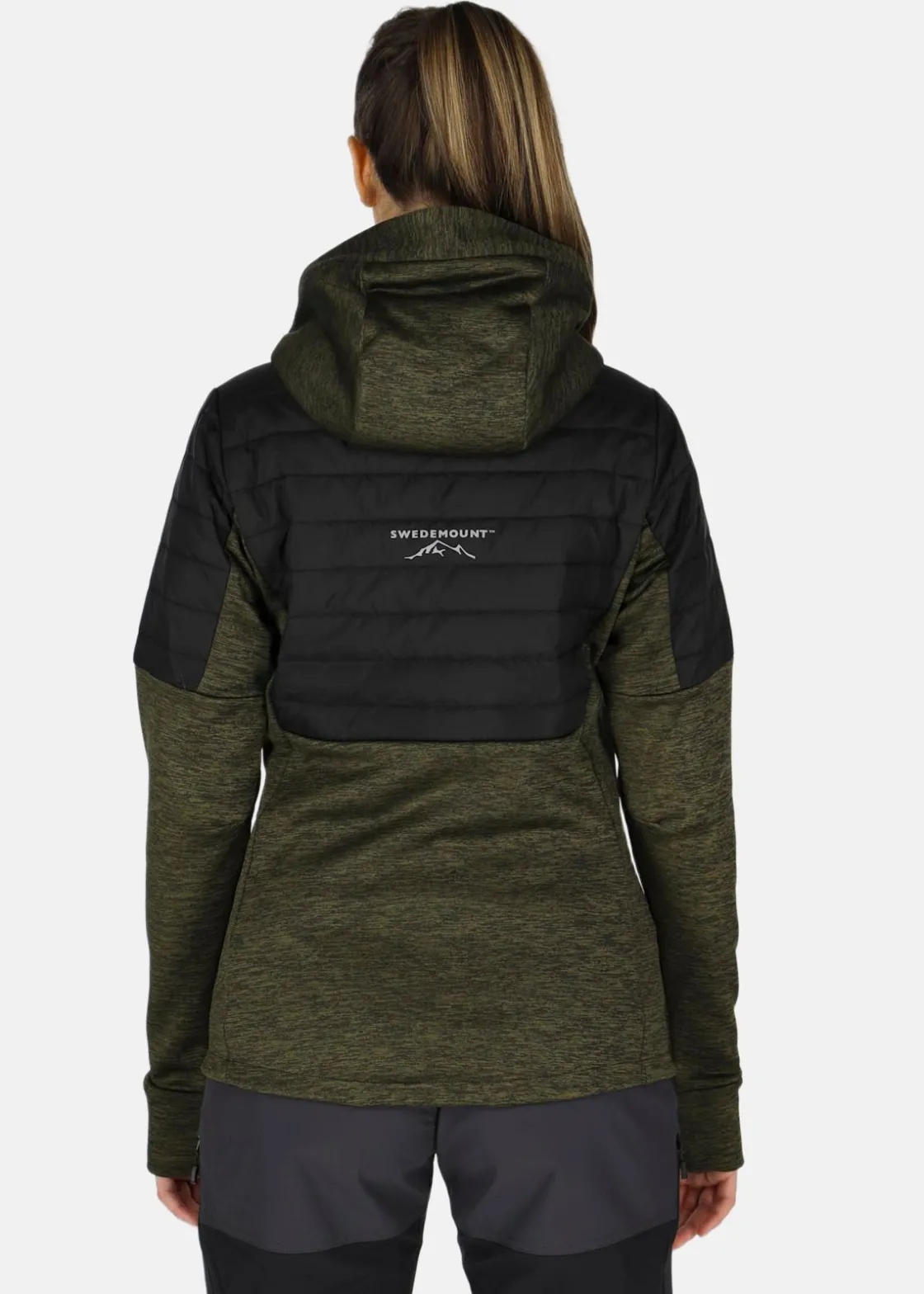 Outlet Swedemount Lofoten Hybrid Jacket W Olive Melange/Black