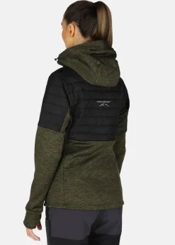 Outlet Swedemount Lofoten Hybrid Jacket W Olive Melange/Black