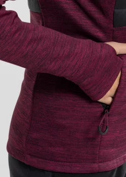 Hot Swedemount Lofoten Hybrid Jacket W Burgundy Melange/Black