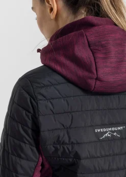 Hot Swedemount Lofoten Hybrid Jacket W Burgundy Melange/Black