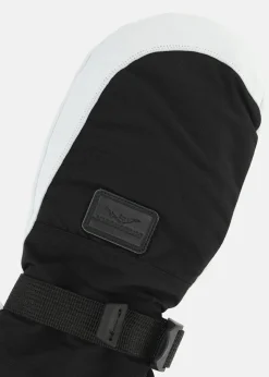 Sale Swedemount Lofoten Leather Mitten Black/White