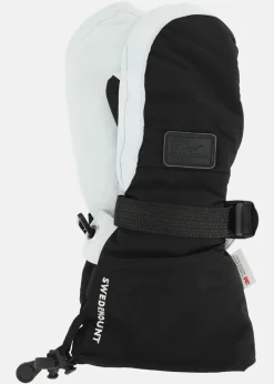 Swedemount Lofoten Leather Mitten W Black/White