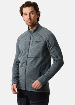 New Swedemount Lofoten Midlayer Full Zip Charcoal Melange
