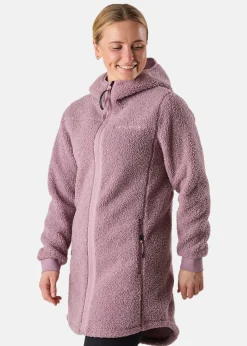 Best Swedemount Lofoten Pile Coat W Pale Mauve