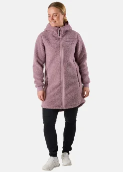 Best Swedemount Lofoten Pile Coat W Pale Mauve