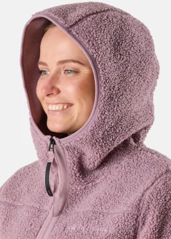 Best Swedemount Lofoten Pile Coat W Pale Mauve