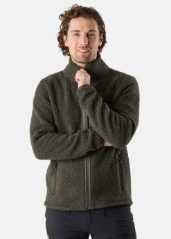 Clearance Swedemount Lofoten Pile Jacket Olive Green/Lt. Olive Green