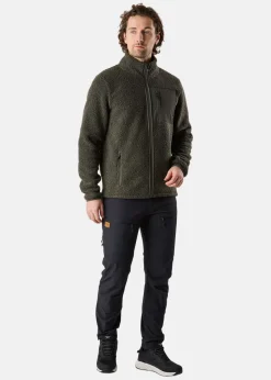 Clearance Swedemount Lofoten Pile Jacket Olive Green/Lt. Olive Green